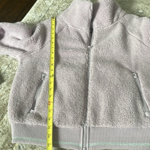 Athleta Tugga Sherpa Zip Jacket Lavender - Picture 8 of 10